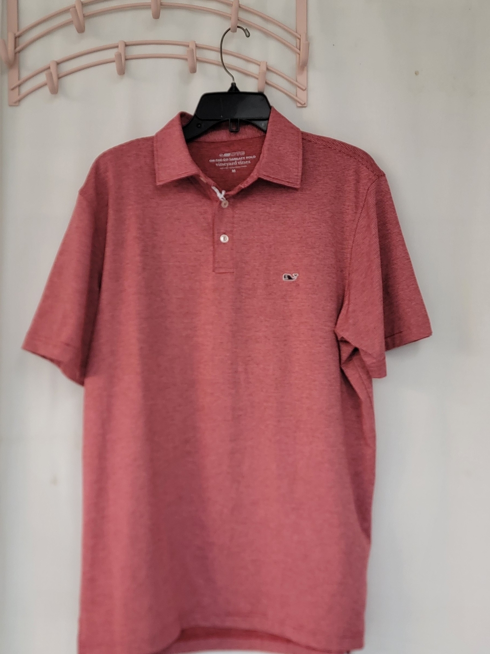 Vineyard Vines Heathered Rose Polo